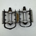 Vintage Victor VP-380 Platform Bike Pedals Pair Silver Black 9/16 Mtb A96. Fixed Price $20.99.