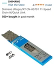Shimano Ultegra/xt CN-HG701 11-SPEED Chain W/quick Liink 116 Links. E-bike Rated. Fixed Price $32.00.