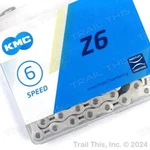Kmc Z6 6/7-SPEED Mtb Road Bike Chain 116L 3/32" Fits Shimano Sram Silver. Fixed Price $12.85.