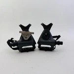Vintage Shimano Exage PD-A450 Platform Pedals 9/16 Black Toe Clips Straps A32. Fixed Price $34.99.