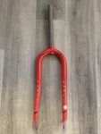 Surly Pugsley 26 Fat Bike Fork 10X135MM Asymmetric Red Nos. Fixed Price $150.00.