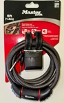 Master Lock 8130D Vinyl Casing Steel Keyed Cable Disc 6-FT X -in 2 Keys. Fixed Price $24.99.