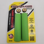 Esi Chunky Silicone 130MM Bicycle Grips W/ Bar End Plugs Green Open Package. Fixed Price $12.25.