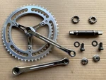 Vintage Campagnolo Steel Crank Set Sport 170MM 70-SS-120 Bottom Bracket Record. Fixed Price $299.95.