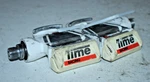 Viintage Time Racing Clipless Road Bike Pedals White Made France Usa Shipper!. Fixed Price $32.81.
