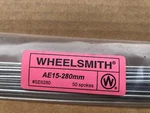 Wheelsmith AE-15- 280MM Silver Aero Spokes Pack Of 50. Fixed Price $99.00.