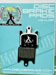Discobrakes Hope Tech Bike Pads Made With Kevlar + Spring. Fixed Price $16.99.