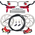 Stop Hard On Any Bike - Hydraulic Disc Brake Set 180MM. Fixed Price $209.99.