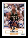 Alvin Robertson Autographed Signed 1990-91 Fleer Card #109 Milwaukee Bucks. Fixed Price $9.00.