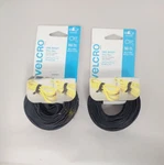 Velcro One-wrap Reusable Ties 1/2" X 8" Black 50/PACK 95172 Lot Of. Fixed Price $14.99.