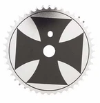 Sunlite Bicycle 1-PIECE Ironcross Single Speed Chainring 44T X 3/32 Silver Black. Fixed Price $19.19.
