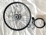 Shimano Nexus Inter 8 Hub Iso 451 Wheel, Microshift Shifter, 3 Sprockets. Fixed Price $115.00.