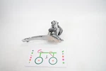 Shimano 600 Tri-color FD-6400 28.6MM Clamp Bottom Pull Double Front Derailleur. Fixed Price $29.99.
