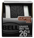 Bell Sports 26"X2" Cruiser Whitewall Bike Tire With Flat Defense. Fixed Price $17.00.
