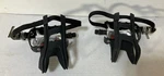 Wellgo WPD-981 Black Aluminum Bike Pedals With MT-14 Cages. Fixed Price $10.00.