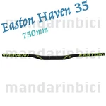 New Easton Haven 35 Handlebar 20MM Rise Carbon 750MM Mtb Neon Green. Fixed Price $149.99.