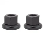 ORIGIN8 Cr-mo Hub Axle Nuts, M9 1.0, Black. Fixed Price $14.99.