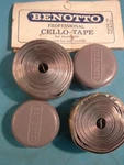 Benotto Grey Smooth Road Handlebar Tape New / Nos Vintage-one Pair- Nib. Fixed Price $21.99.