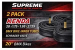Pack Kenda 20X1.75 1.95 2.125 Bmx Bike Inner Tubes Schrader Valve. Fixed Price $24.95.