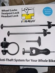 Pinhead Bicycle Locking Skewers Set 3-PACK Quick Release Wheel Seatpost Collar. Fixed Price $75.00.