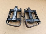 Vintage Sakae MTP-170 Mountain Bike Platform Pedals 9/16" Black Taiwan. Fixed Price $8.00.