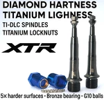 Shimano Xtr Ti-dlc Pedal Spindles PD-M980 M9000 M9100 M9200 Ultimate Upgrade. Fixed Price $153.99.