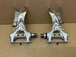 Vintage Shimano 600EX PD-6207 Pedals 9/16" W/ Toe-clips Road Touring Bike. Fixed Price $25.00.