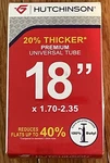 Hutchinson 18" Premium Universal Inner Tube, Welded Schrader Valve Nib. Fixed Price $5.24.