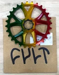 Cult Bmx 25T Nos Rasta Sprocket 22MM Spline Drive. Fixed Price $70.00.