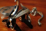 Dia Compe Brake Set - Front For Track Bikes/steel Njs Frames Silver/black. Fixed Price $78.00.