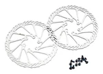 Dymoece Bike Disc Brake Rotors With 12 Bolts 160MM*2PCS, Silver-g. Fixed Price $17.99.
