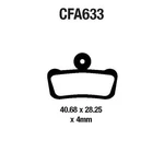 Pair Of Ebc Mtb Pads CFA633R. Fixed Price $12.48.