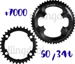 Shimano 105 FC-R7000 Outer & Inner Chainrings New (50T 34T Ms). Fixed Price $92.99.