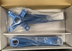 Insight Isis Alloy 170MM Bmx Bike Crank Arm Set Blue Bolts 104 Bcd. Fixed Price $142.90.
