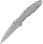 Leek Assisted Opening. 4" Closed. 3" Bead Blast Finish. Fixed Price $89.99.