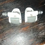 Shimano PD-6401 Clipless Road Bike Pedals Aluminum White Gray 9/16". Fixed Price $20.00.