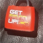 Plastic Action Figure Accessory Bag With Car Graphic & 'get Fired Up!' Text. Fixed Price $5.00.