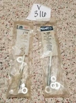 2X Wald No 9082 Universal Front Axle Set New Old Stock Nuts Washers Bicycle Part. Fixed Price $11.18.