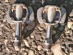 Bebop Pedals, With Cleats, Chrome Moly Spindles, Good Condition.. Fixed Price $120.00.