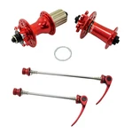 Novatec D791SB + D792SB Mtb 28 Hole Disc Hubs W/ Skewers ,1 Pair, Red. Fixed Price $121.00.