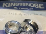 (2) Nos Kingsbridge Alloy Wheel Axle Spacers 4MM Bicycle Bike Campagnolo Style. Fixed Price $8.00.