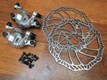 Nos Promax Mechanical Disc Brake Caliper Set & 160MM Bolt Rotors. Fixed Price $49.99.