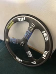 Specialized Hed 3 Tri Spoke Clincher 700C Fixie Fixed Gear Track Bike Pista Njs. Fixed Price $350.00.