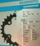 Shimano Slx 26T-U/AD/AL Mtb New Chainring- T661- 3X9/10-SPD- Steel 64BCD Nib. Fixed Price $26.99.