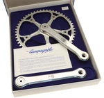 Campagnolo Super Record Pista Track Crankset 167.5MM 52T 3/32" Etched Logo Nos. Fixed Price $899.99.