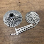 Shimano CS-M980 Xtr Ti Mountain Bike Cassette Speed 11-36T W/ Chain 10. Fixed Price $157.99.