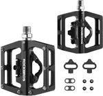 Rockbros Mtb Mountain Bike Pedals Lock Flat Spd Platform 9/16". Fixed Price $33.24.