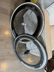 Zipp 808 Carbon Fiber 700C Clincher Road Bike Wheel Set Powertap Hub Rim Brake. Fixed Price $1500.00.