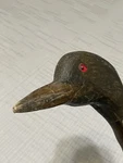 Vtg Hand-carved Wooden Walking Stick Cane Realistic Crane Bird Head Design 51. Fixed Price $94.25.