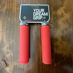 Deity Lockjaw Red Lock-on Handlebar Grips For Mountain Bike, 32MM, 2-PACK. Fixed Price $20.00.